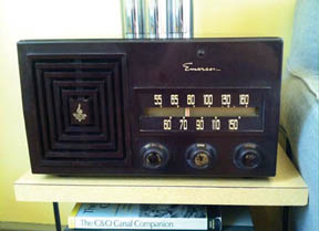 1953 Emerson radio in Lockhouse 6