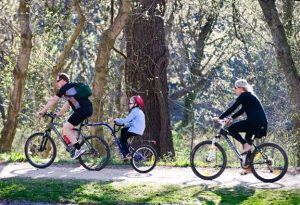 Bikers on the towpath - Hanessian