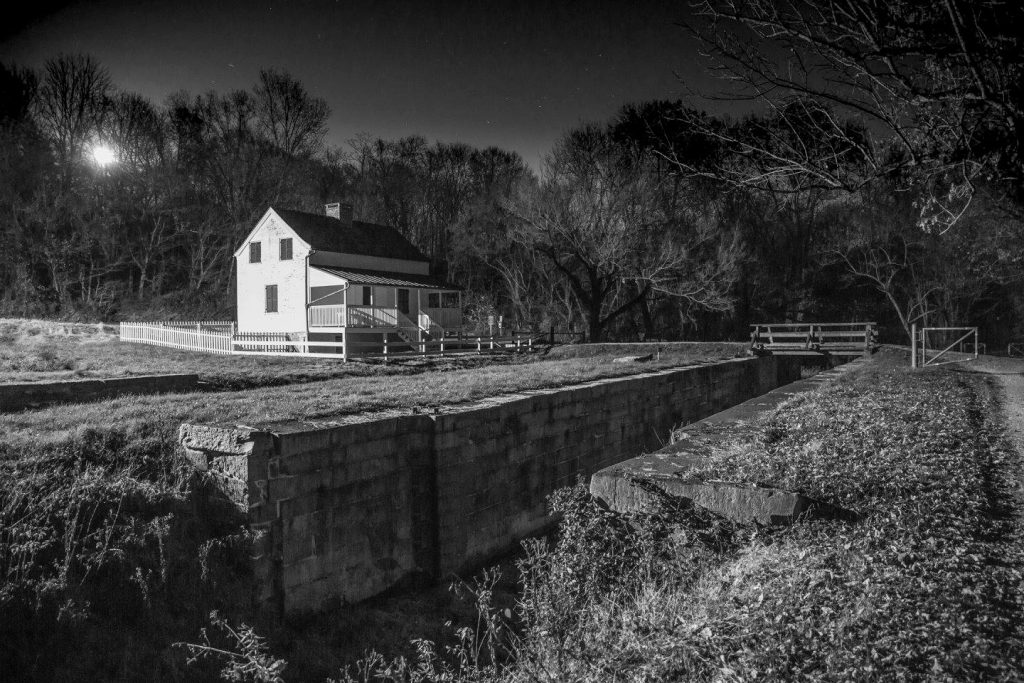 January's Winner: "Super Moon Rising at Lock 29, Lander Lockhouse", by Stan Collyer