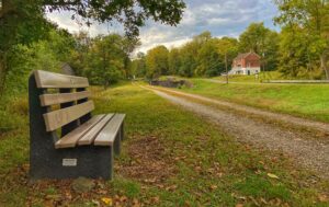 Bench sponsored by Daofeng and Angela Foundation at Four Locks- Nicholas Clements