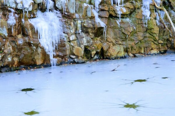 Stars in the Ice Near Lock 27, mile 41.5 by Jon Wolz