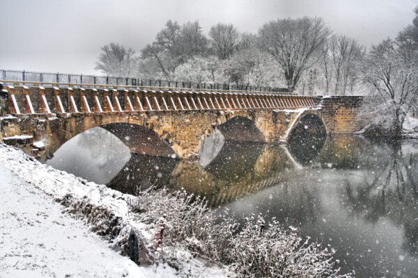 The Conococheague Aqueduct- Cushwa Basin, Williamsport by Margaret J Clingan