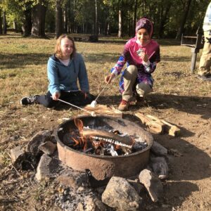 Canal For All participants enjoy s'mores at Swains Lock.