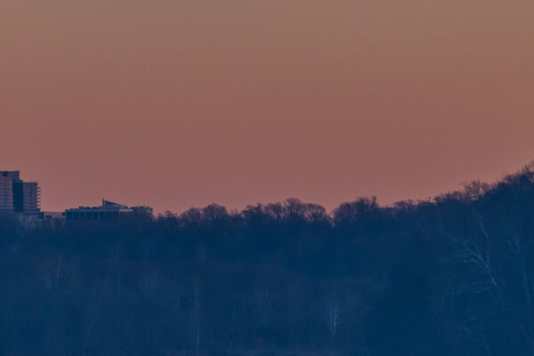 Waxing Moon near Chain Bridge by Vinod Thomas