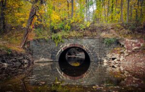 Fall at Muddy Branch and Historic Culvert 30 by Paul Graunke