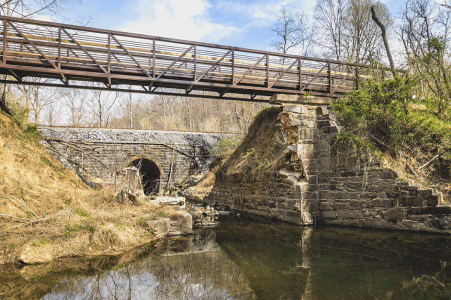 New Bridge over Ruins of Historic Culvert 82 by Paul Graunke
