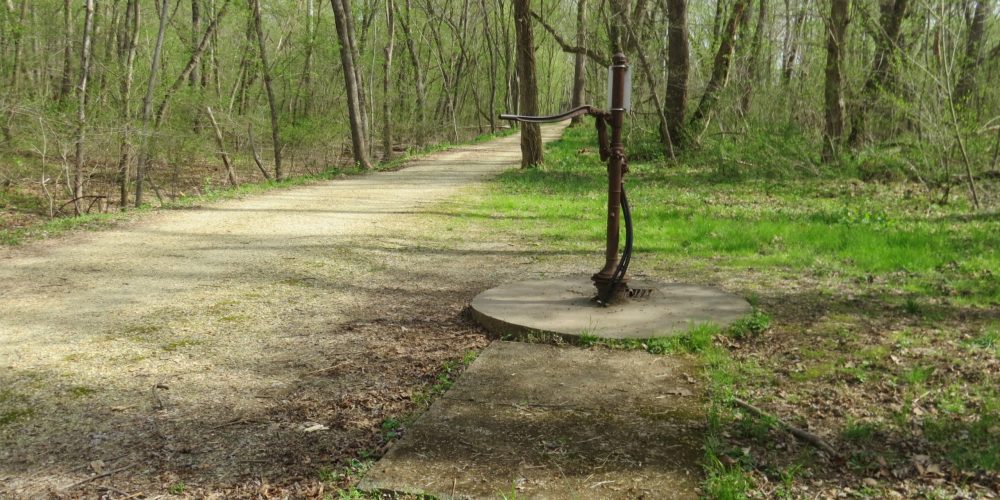 Big-Woods-campsite-hand-pump-PATC-GPS-Rangers