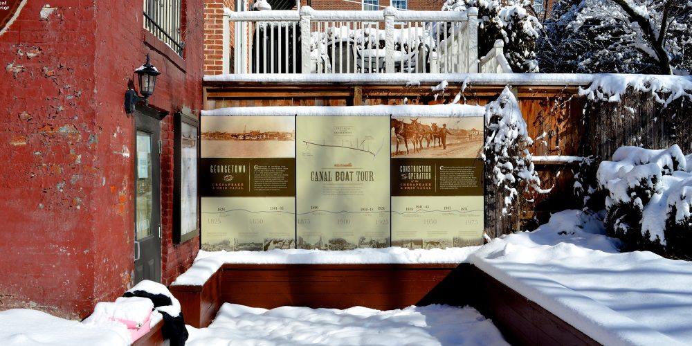 Georgetown Visitor Center snowy - Carole Lewis Anderson