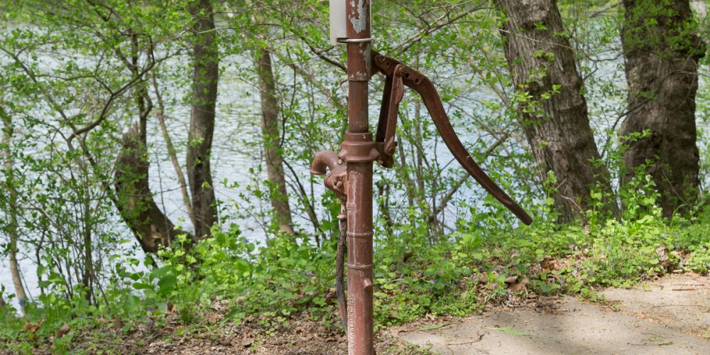 Killiansburg-Cave-campsite-hand-pump-Jon-Howard